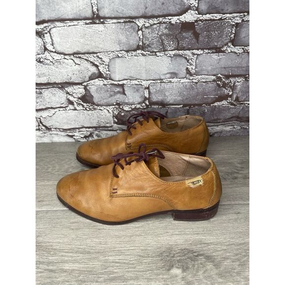 Pikolinos Brown Leather Lace Up Plain Oxfords Shoes Women Sz 38EU/7.5M US - Picture 12 of 16